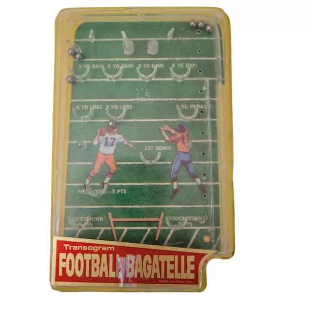 Vintage Transogram Bagatelle Football Game Hand Pinball Parts Only