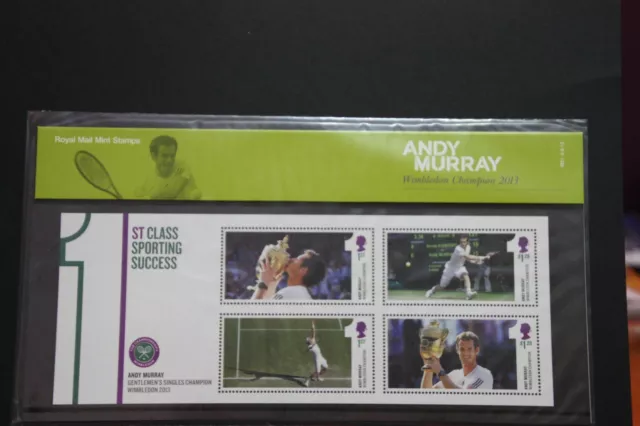 Gb 2013 - Presentation Pack Pack M21  Andy Murray Royal Mail Mint Stamps