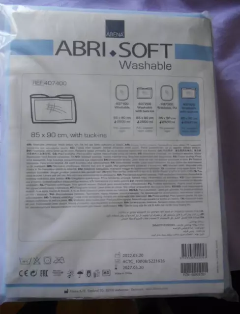 Abena Abri-Soft waschbare Unterlagen 85 x 90 cm 1 Stück (1 Packung)