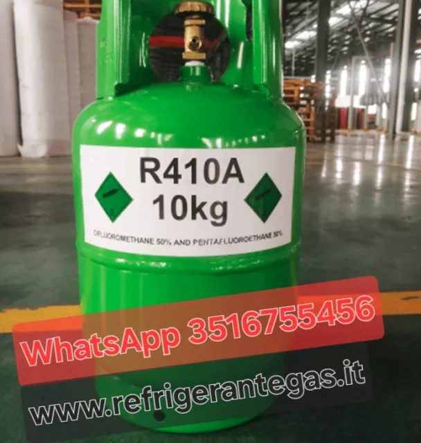 BOMBOLA R410A Gas PER CLIMATIZZATORI   10 KG REFRIGERAN