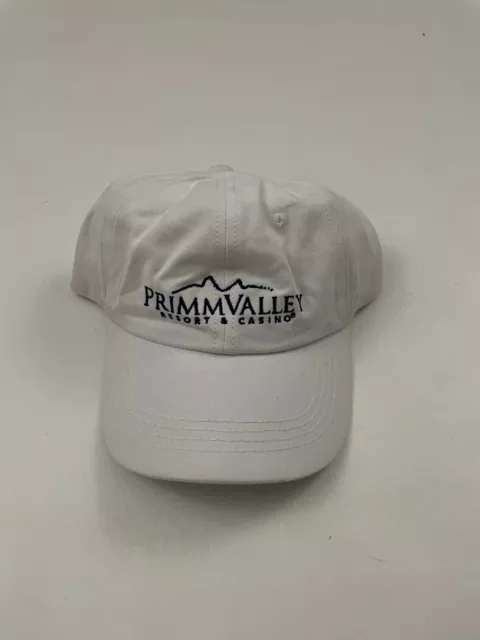 New Vintage Primm Valley Resort & Casino White Adjustable Baseball Hat One Size