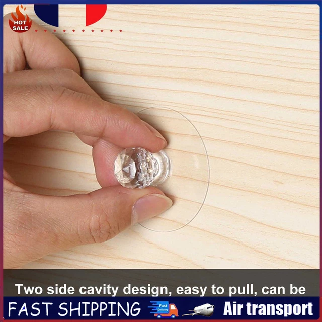 Cabinet Drawer Door Knobs Handles, 2 Packs No Punching Self-adhesive Handle ~