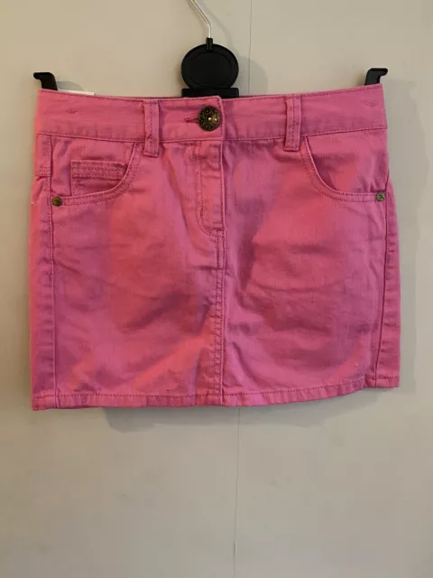 Next New Girls Pink Denim Skirt age 11 years