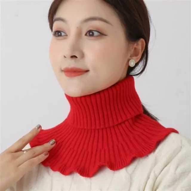 Warm Knitted Fake Collar Detachable Turtleneck Fashion Scarf  Men Women