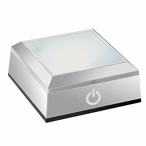 LED Light Base for Crystal 3D Glass Art Colorful Lighted Square Stand Display