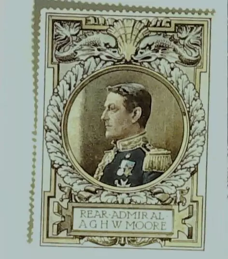 WW1 Lord Roberts Memorial Fund - Poster Stamps - Rear Admiral AGHW Moore