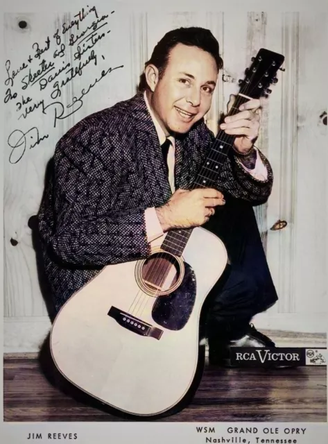 Rare Color Still Signed Jim Reeves