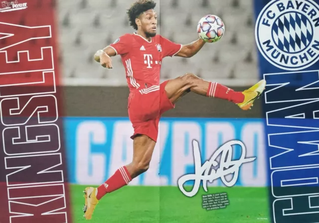 KINGSLEY COMAN - poster A3 (42 x 28 cm) - calcio FC Bayern Monaco Clippings