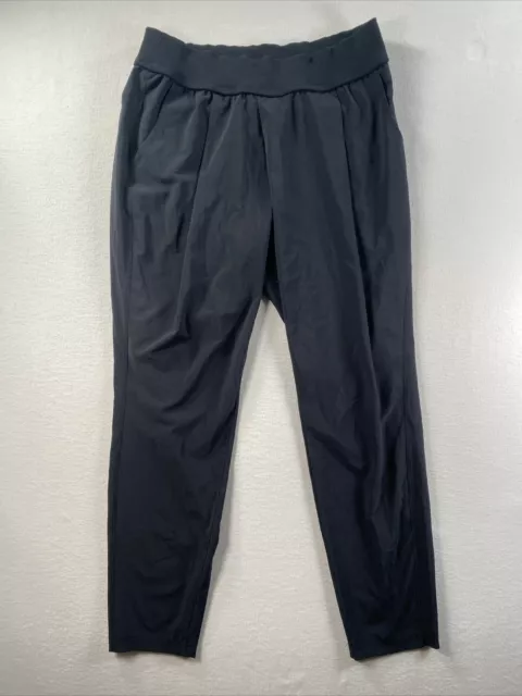 Athleta Women Size 8 Black Athleisure Elastic Waist Pull On Brooklyn Ankle Pant