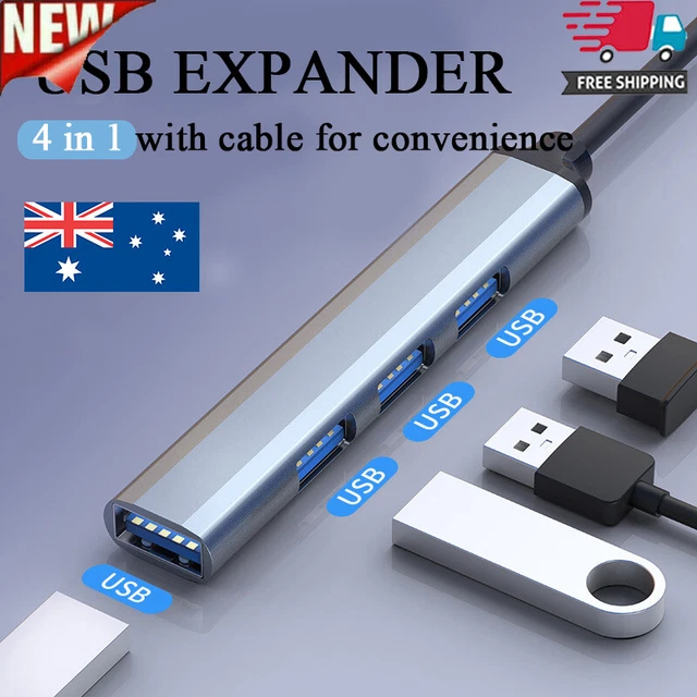 ADAPTER USB C HUB Type C 4 Port High Speed Multi USB Splitter PC Laptop ...