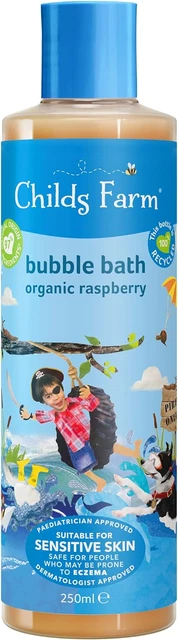 Childs Farm | Kids Bubble Bath 250ml | Organic Raspberry | Gently Cleanses & | &