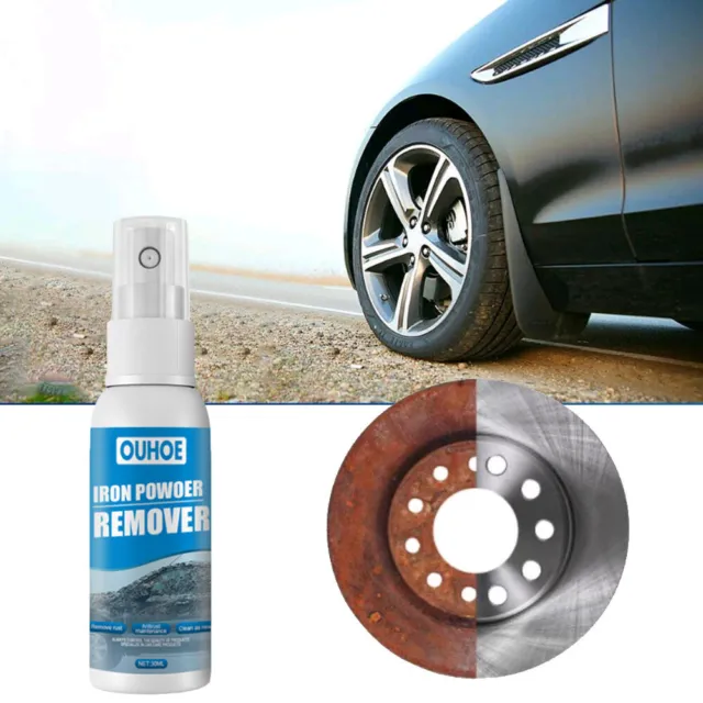 30ml Car Rust Remover Spray Chrome Paint Maintenance Iron Cleaning Multi-Purpose