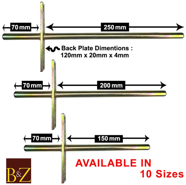 FLOATING SHELF BRACKETS Heavy Duty Long Concealed Invisible Hidden