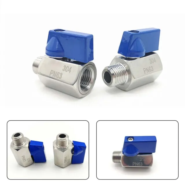 Mini vanne à bille compacte et polyvalente pour applications de gaz d'air liqui