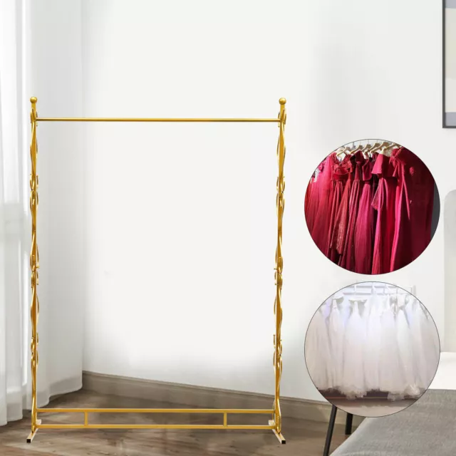 6 pezzi tubi in ferro da stiro matrimonio abbigliamento appendiabiti colore oro heavy duty