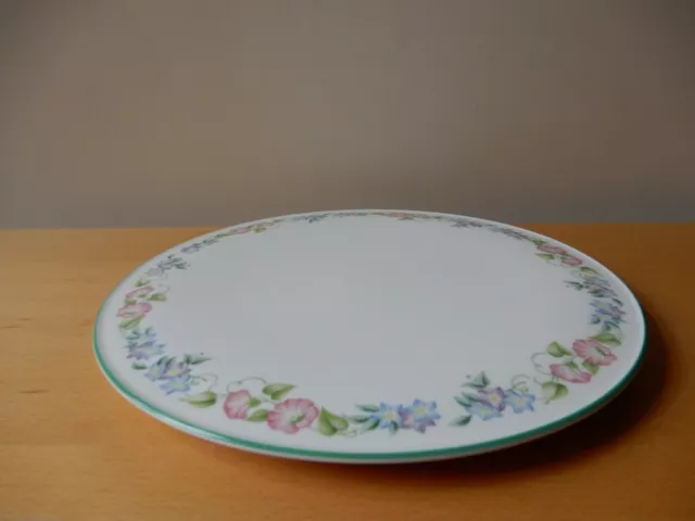 Royal Worcester Fine Bone China Cake  Server  Plate, English Garden, Green Trim