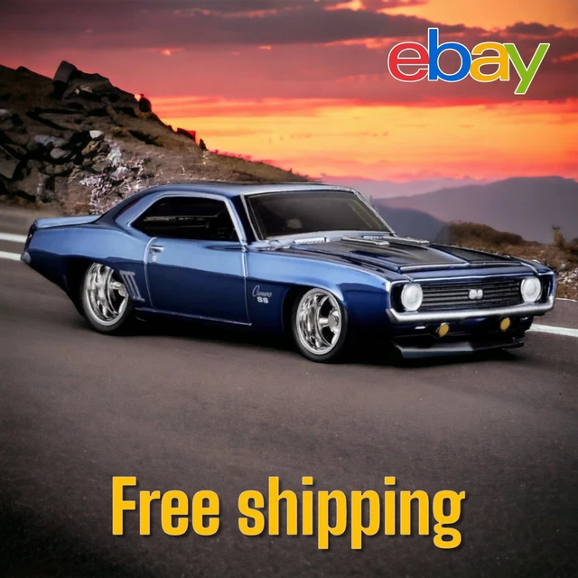 RLC EXCLUSIVE 1969 Chevy Camaro SS Spectra flame Steel Blue ð $50.80