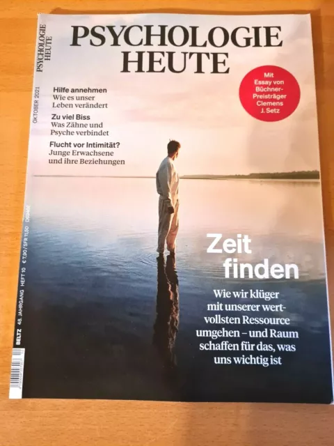 PSYCHOLOGIE HEUTE "Zeit finden" Oktober 2021 Neuwertig!