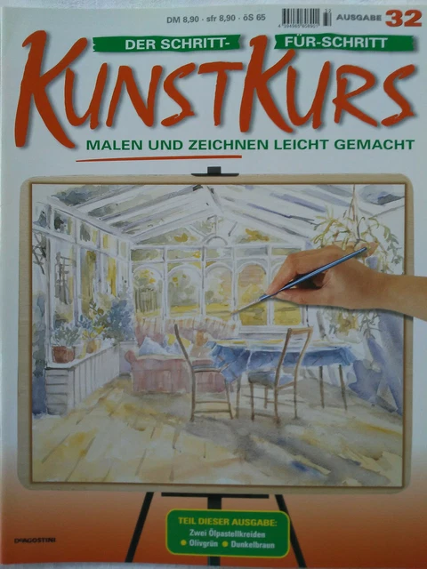 Ausgabe 32, Der Schritt-für-Schritt Kunstkurs, Malen und Zeichnen leicht gemacht 3