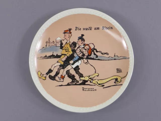 Plato de colección Rockwell on Tour Newell "Die Walk am Rhein" (111)