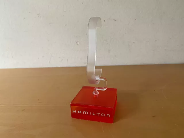Used - Watch Support Hamilton Stand Watch - Red Plastic - 2x2x0 13/16in - Used