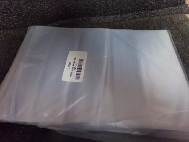 Heat Activated Shrink Bag: 5ZZ55 0.8 mil Thick, 8"W,12"L, Clear, PVC, 500 PK (C)