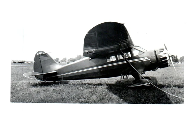 Stinson Reliant Gull Wing Airplane Aircraft Vintage Photograph 5x3.5" NC16130
