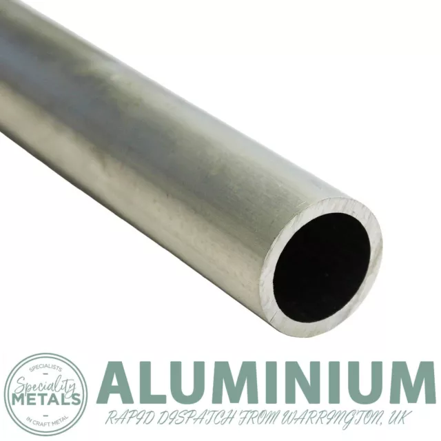 Low-cost Aluminium Round Tube Pipe 31mm Dia x 3mm Thick (1.1/4” x 1/8”) UK Made