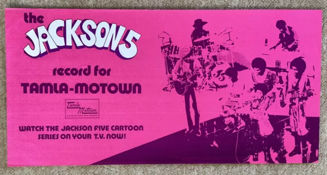 The JACKSON 5 Original 1973 TAMLA MOTOWN Promo Poster (Michael Jackson)