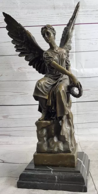 Athena Minerva Greek Roman Goddess Hand Painted Statue Sculpture Figure  9.65 inches
