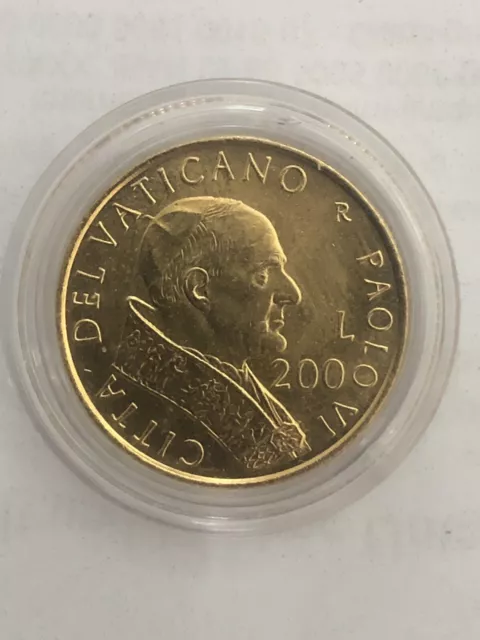 CITTÀ DEL VATICANO 200 Lire “GIOVANNI PAOLO II” 2001 -FDC- rara