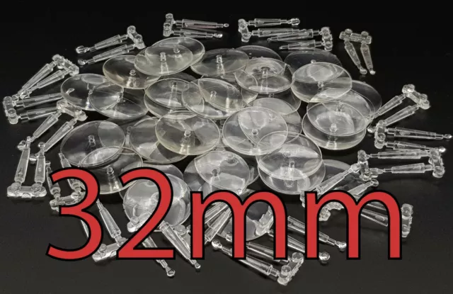 32mm Round Flying Warhammer Bases with Stems Wargaming Wargames AOS Plastic