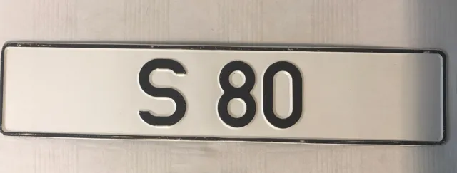 Werbenummernschild Volvo S80 S 80 Merch  Werbe - Nummernschild Fanartikel Deko
