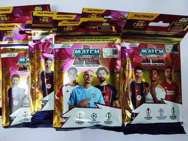Topps MATCH ATTAX 23/24 MULTIPACK, 21 CARTES X 12 PACKS Lot de cartes...