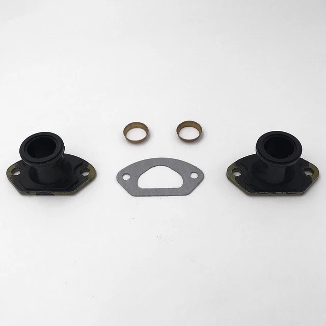 Lot De 2 Collecteurs D'échappement Pour Tronçonneuse 45CC/52CC/58CC - Avec Joints Et Anneaux En Laiton - Compatible 4500, 5200, 5800 - 10