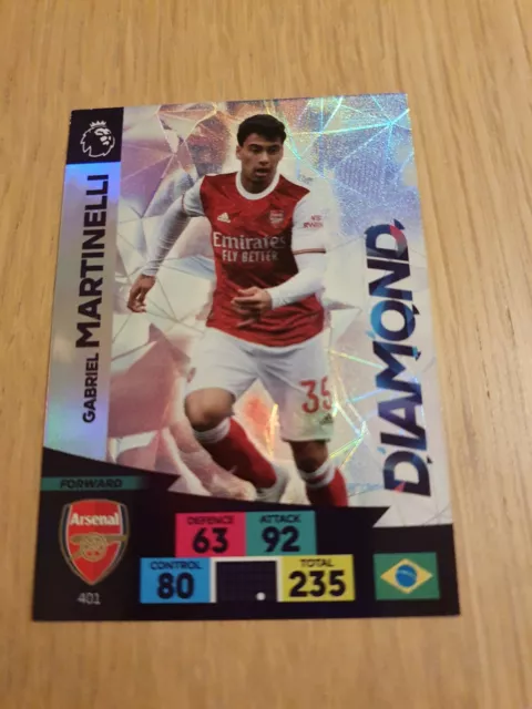 Panini Adrenalyn XL Premier League 2020/2021 Gabriel Martinelli Diamond