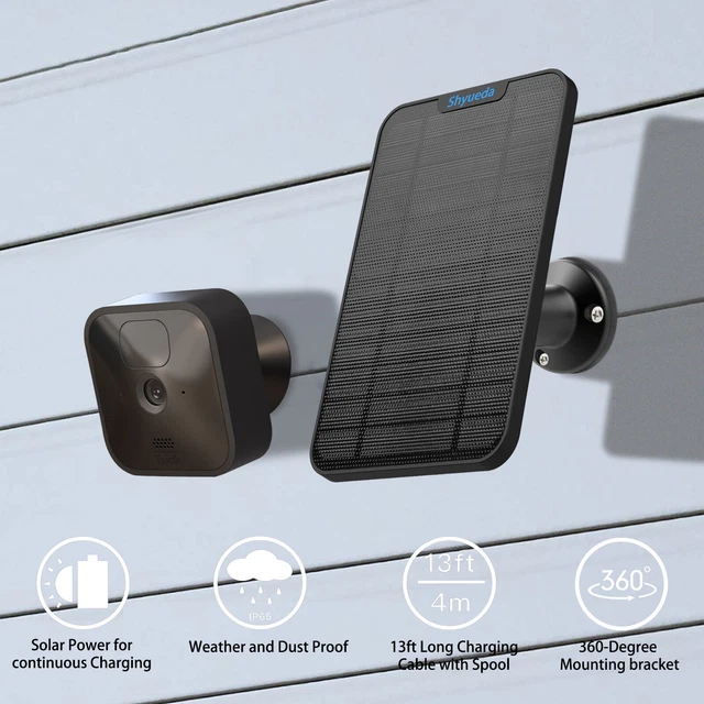 SOLAR PANEL CHARGING 3000mah Battery for Blink Outdoor/Blink XT2/XT