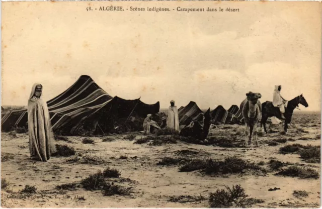 CPA AK Scenes Indigenes - Campement dans le Desert ALGERIE (1188023)