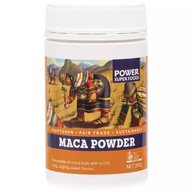 Power Super Foods Organic Maca Powder (Bottle) 200g