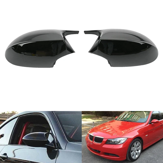 Coperture Specchietti Esterni Per BMW E90 E91 2006-2008 - ABS Lucido Nero, 1 Coppia, Senza Taglio, Facili Da Montare