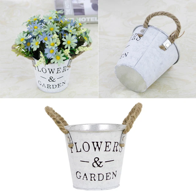 3 Pcs Pflanzen Dekor Beunruhigter Blumentopf Pflanzkasten Für Draußen Vase