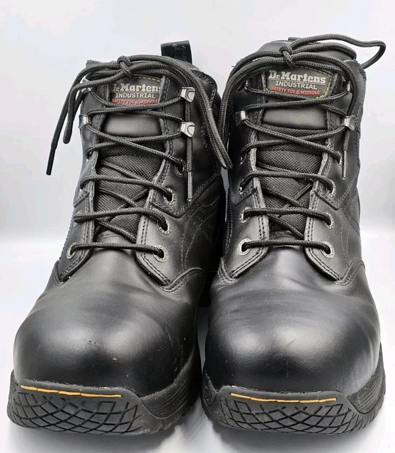 DR MARTENS TORNESS BLACK LEATHER S1P Steel toe SRC SAFETY WORK BOOTS UK 9 BNIB 50.00 PicClick UK