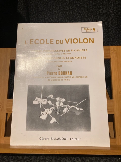 Pierre Doukan L'École du Violon cahier n°5 partition éditions Billaudot