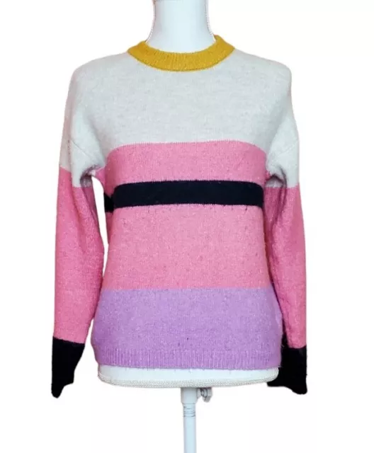 Zara Knitwear Striped Colorblock Fancy Collection Winter Sweater Size 11/12