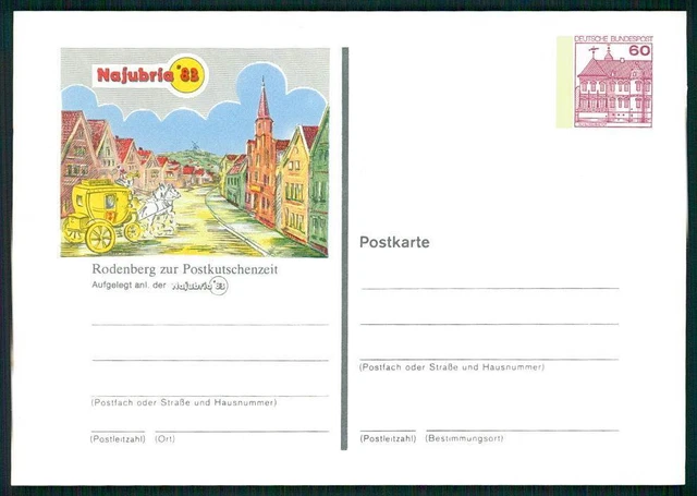 BRD PRIVAT-GA 1983 RODENBERG NAJUBRIA POSTKUTSCHE PFERD hn69