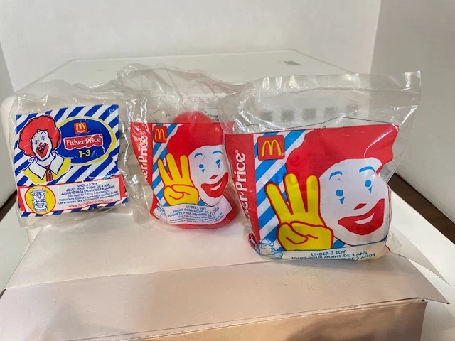 McDonalds Happy Meal Toy 2002 Fisher  1-3 Ñew in Package