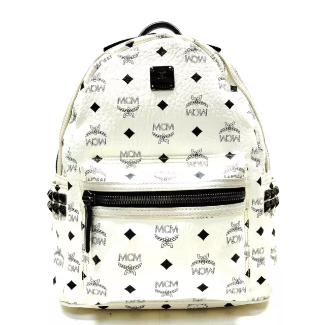 MCM BackPack Bag  White PVC 3114711