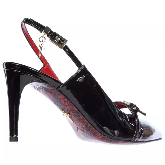 CESARE PACIOTTI PUMPS women L709275 Black leather spike heel shoes $492 ...