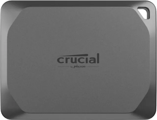 Crucial X9 Pro 1TB SSD External Harddrive 1050MB/s USB-C Shock Drop Water Proof