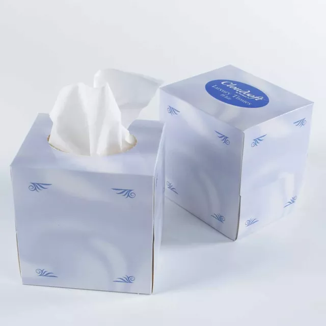 Cubed Facial Tissues Soft 2 Ply - 24 Boxes of 70 Tissues